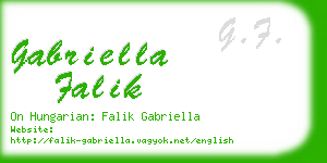 gabriella falik business card